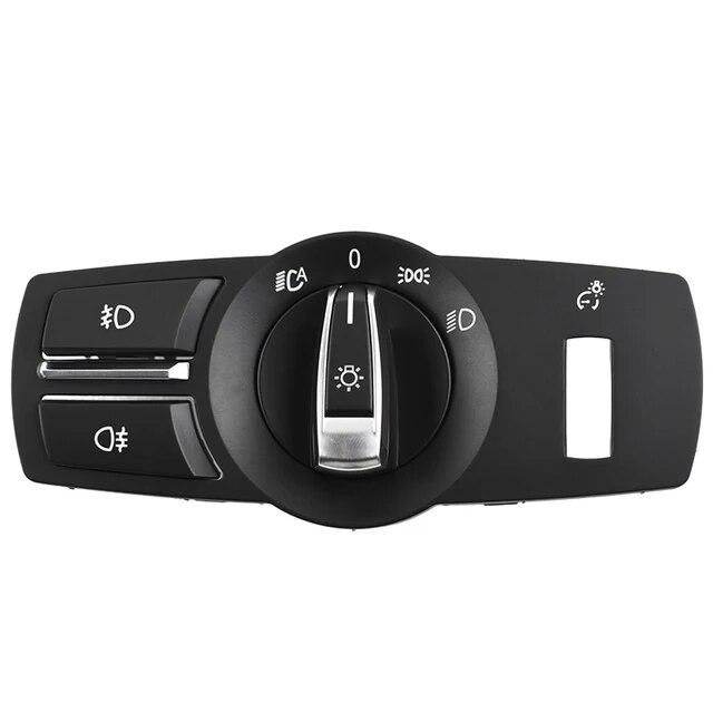 LHD Car Interior Accessories Headlight Lamp Switch Cover Trim For BMW 1 2  3 4 5 7 Series F10 F11 F18 F01 F30 F35 F34 F20 X3 X4