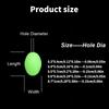 375Pcs/Set Floating Fishing Tackles Tool Fishing Beads Green Fishing Eggs Night Glow Sea Fishing Lures