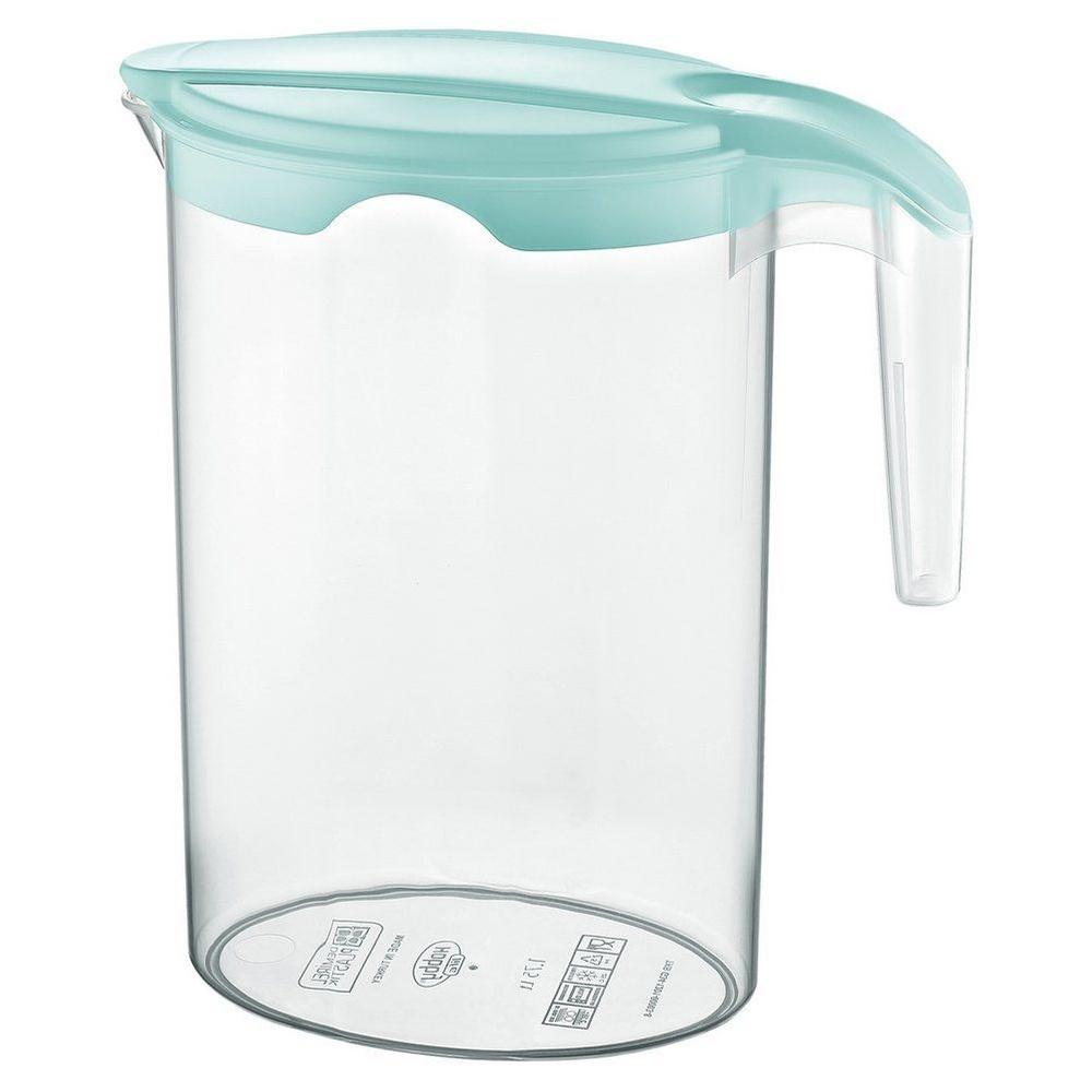 Plastic Jug for Drinks, Water, Juice, Compote, Beverages, with Lid, 1.75l