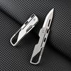 High Hardness D2 Blade Titanium Alloy Folding Knife With Key Chain Pendant Pocket Paring Knife EDC Express Sharp Outdoor Tool Gi