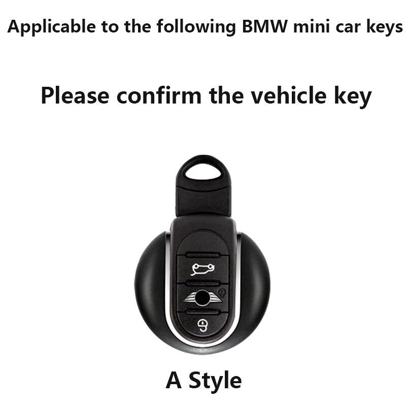 TPU Car Key Case Cover For BMW Mini COOPERS COUNTRYMAN ONE JCW CLUBMAN F56 F55 F54 F57 F60 Roadster Fob Holder Shell Keychain