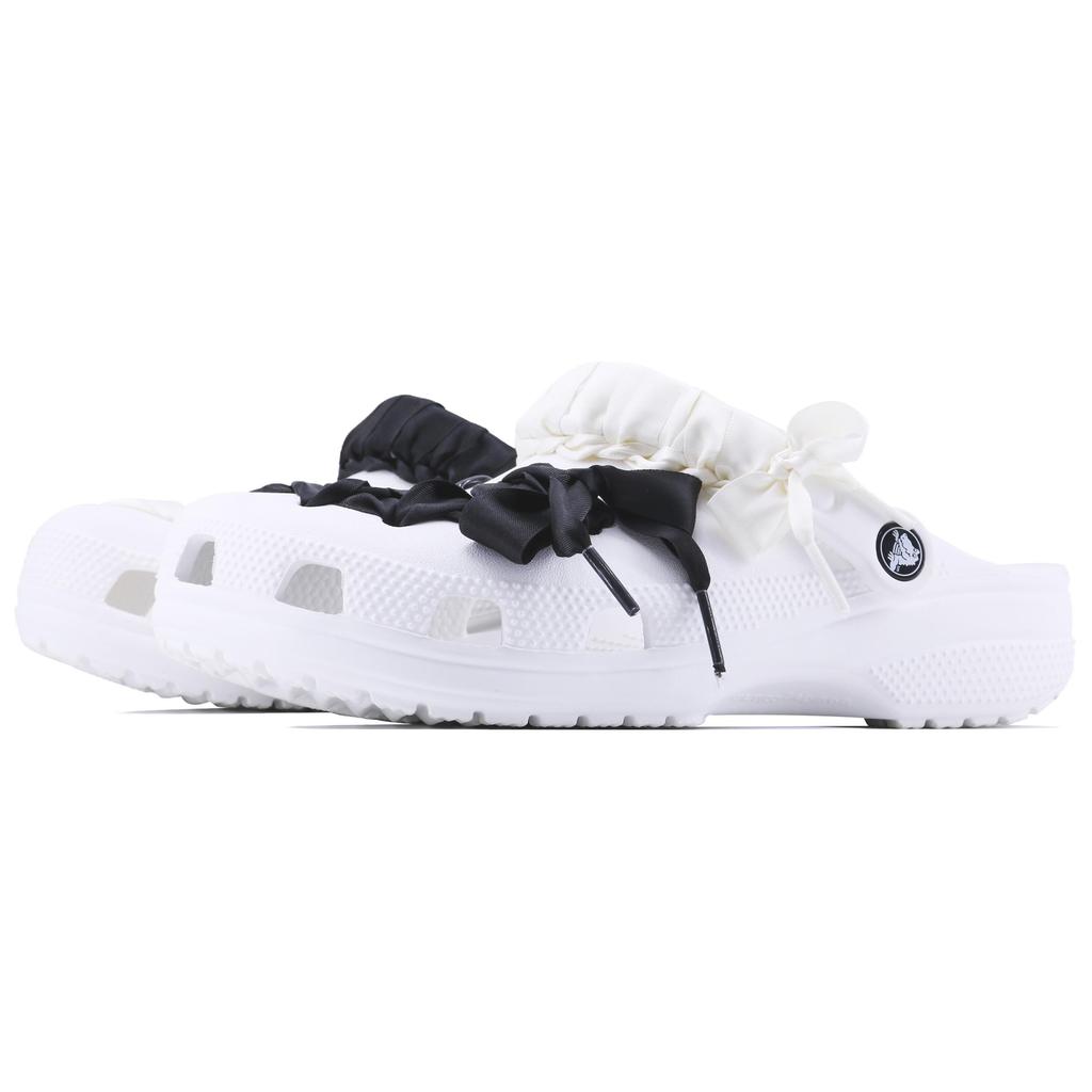 Crocs Classic clog black and white SDS EVA simple, casual and comfortable versatile classic hole shoes for men and women white