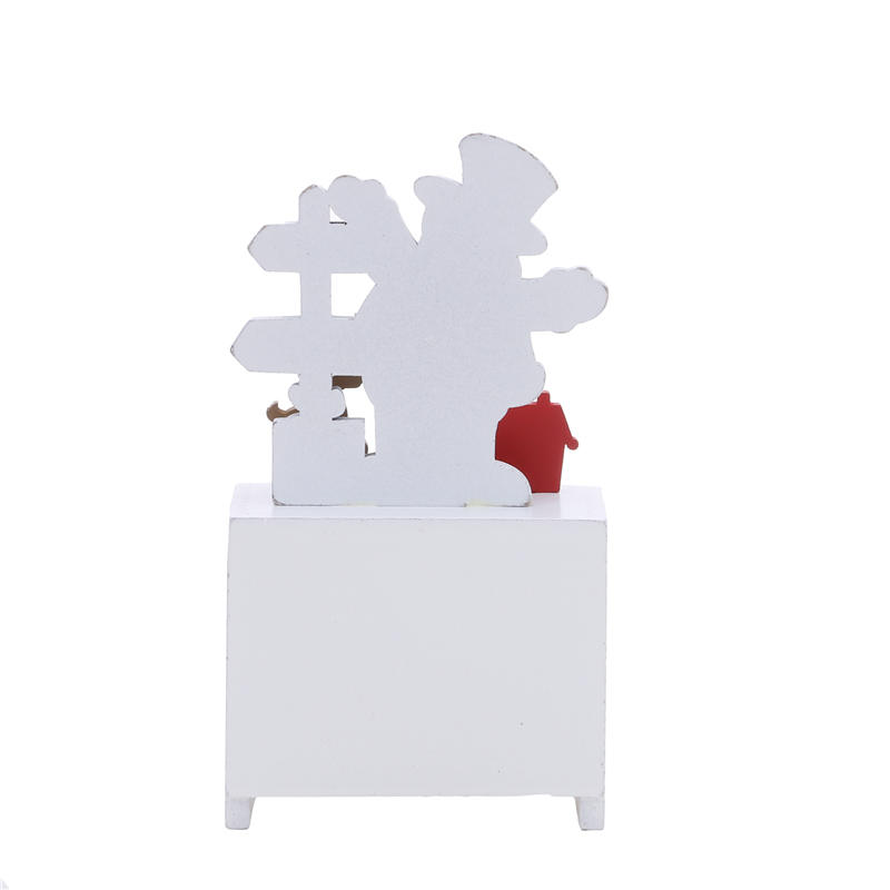 Creative Wood Desktop Calendar Ornament Perpetual Calendar Blocks Present for Christmas Decor