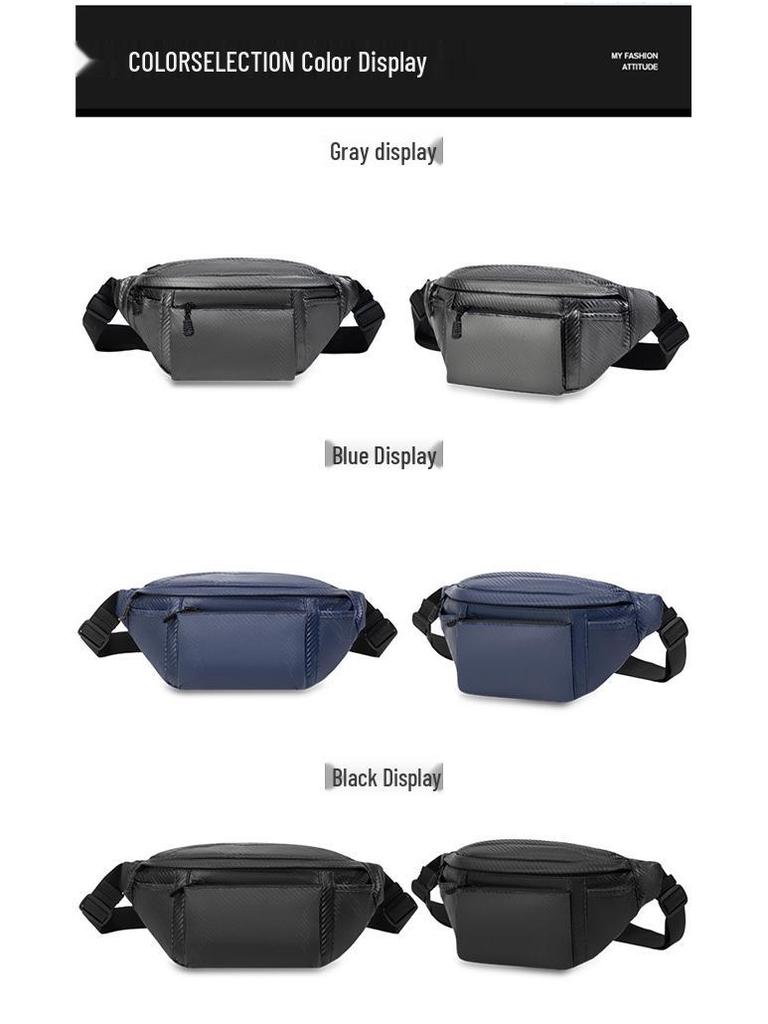 Men's Business Casual Crossbody and Waist Bag for Cycling