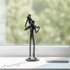 Father and Daughter Statue Freestanding Figurine Compact Tabletop for