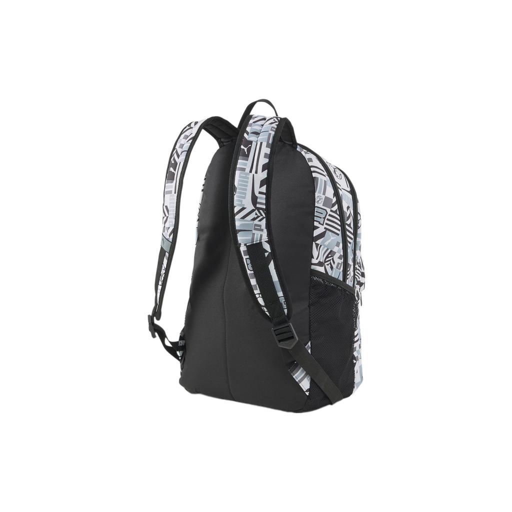 New PUMA Polyester Backpack Regular Unisex Black White 079133-03