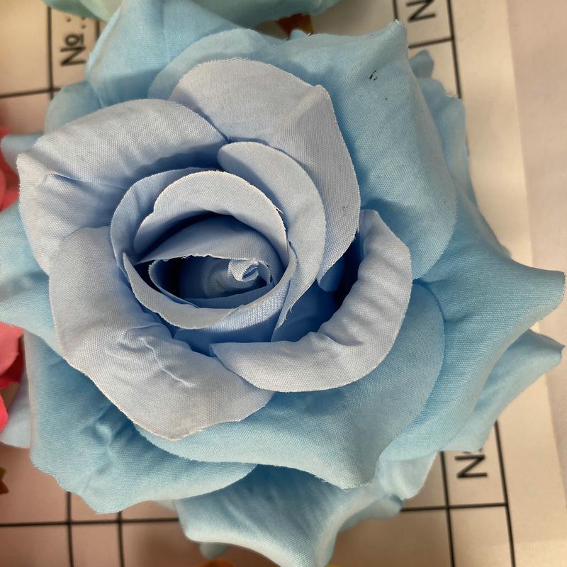 11cm Large Rose Head Imitation Flower Home Garden Potted Wedding Artificial Flower Wall Background Decorative Cloth Flower