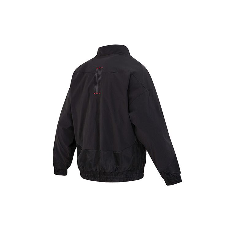 adidas Men's CNY Fleece Hooded Windbreaker Jacket Black HZ3037