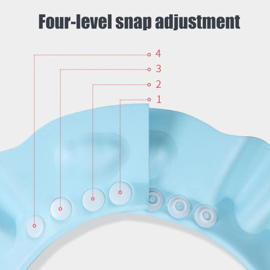 Baby Shampoo Cap Adjustable Safe Shower Bathing Cap Hair Washing Visor Hat