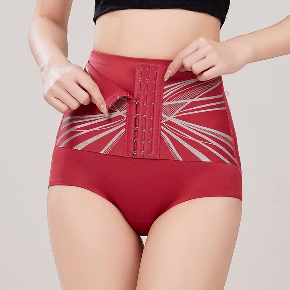 High Waist Butt Lifting Briefs Buckle Tummy Control Underpants Fashion Slimming Shapewear  Women