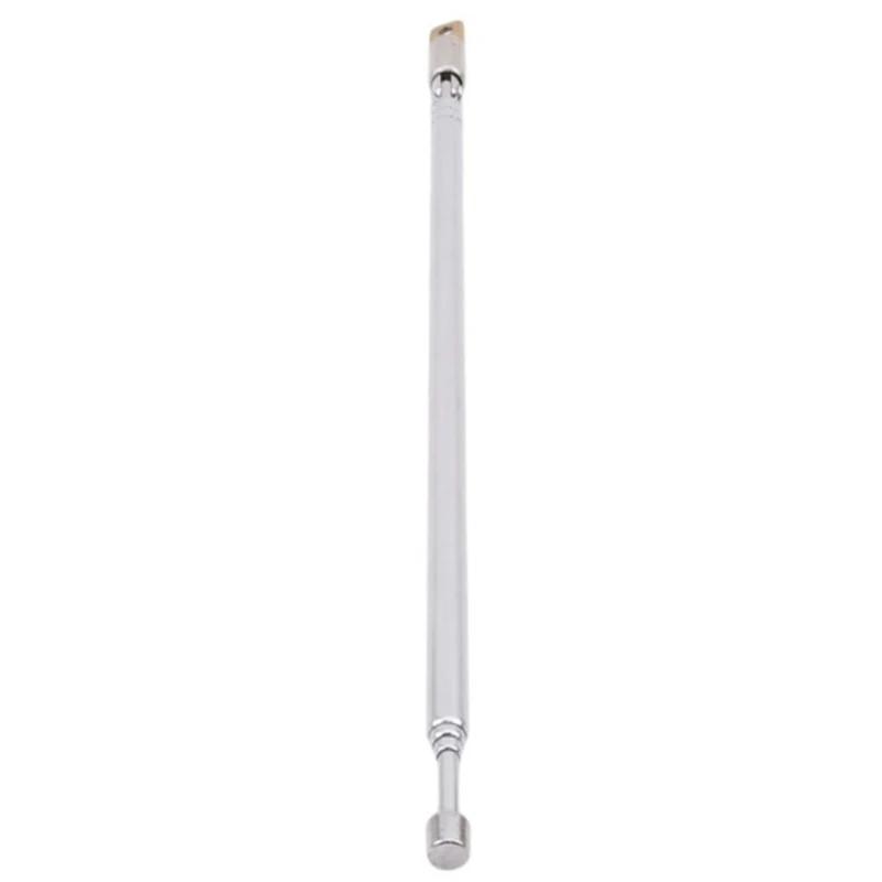 Replacement 60cm FM Antenna Radio Portable 6 Sections TV Telescopic Rotatable Aerial for