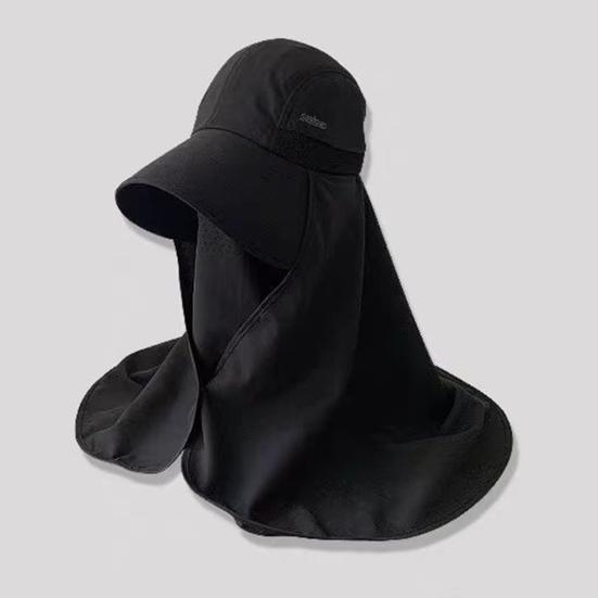 Sun Hat for Women Wide Brim Shawl with Neck Flap And Ponytail Hole Outdoor UV Protection Beach Hat for Fishing Hiking