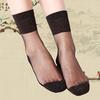 1 Pair Brown Shiny Detail Socks,Colorblock Sheer Mesh Mid Tube Socks, Women'S Stockings & Hosier
