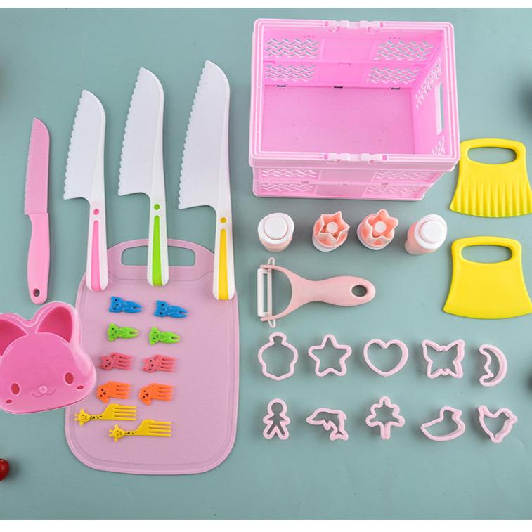 Montessori Kids' Safe Kitchen Utensils & Baking Toys Set