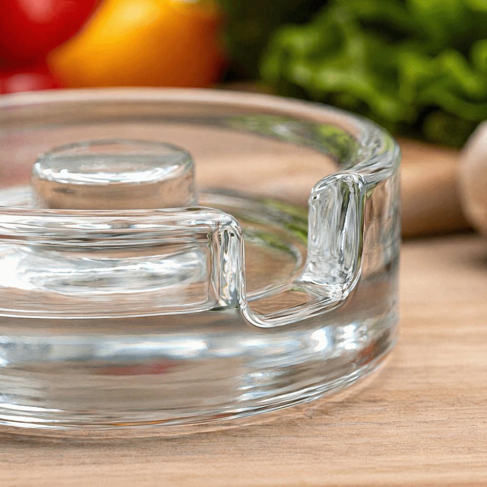 Fermented Glass Weight Lid Clear Sealed Wide Mouth Mason Jar Lid with Handle Kitchen Gadgets Storage Container Lids Household