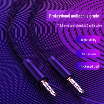 Câble audio auxiliaire mâle-mâle 3,5 mm pour voiture, casque, téléphone portable, haut-parleur ou sortie AV.