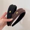 Dot Pattern Wide-edge Hair Band, Vintage Hair Clip, High-crown Stylish Headband Hair Accessory