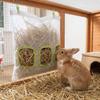 Large Capacity Hanging Hay Feeder Leak-Proof Pet Feeding Bag Hay Storage Bag  Indoor