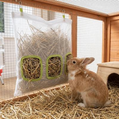 Leak-Proof Hanging Hay Feeder Large Capacity Pet Feeding Bag  For Rabbit Chinchillas Rats