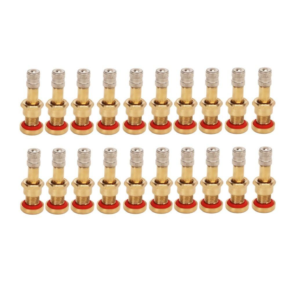 10PCS/20PCS Brass Material Truck Valve Stems Rubber Sealing Base Tire Valve Stems  Tire Shop