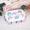 50Pcs Cute Rainbow Stickers Rainbow Waterproof Vinyl Decal Notebook Sticker for Water Bottles Luggage Cup Computer Mobile Phone