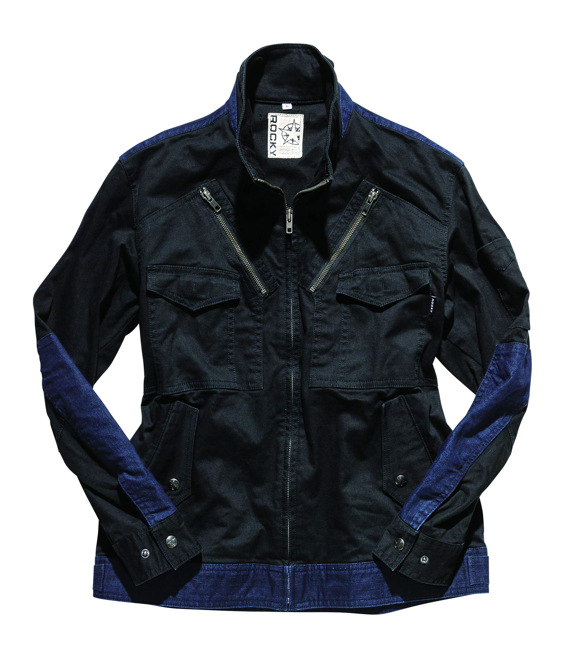 BONMAX RJ0906 Flight Jacket black×denim 4L