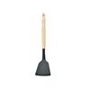 Non-Stick Silicone Spatula with Anti-Scalding Wooden Handle - High-Temperature Resistant Cooking Utensil