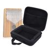 Kalimba Case 10 Keys 17 Keys Thumb Piano Bag WaterResistant Finger Cot Wipe Cloth(Black )