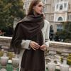 Wool Scarf Autumn and Winter Korean Style Cashmere Scarf Women's Winter New Style Women's Shawl Solid Color Scarf Versatile