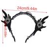 Unique Halloween Rabbit Ear Lace Headband Hair Accessories Halloween Decorations Party Must Have Hair Hoop Women  Black