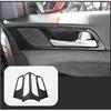 For Hyundai Tucson 2016-2021 Carbon Fiber Inner Door Handle Lock Frame Trim 4PCS