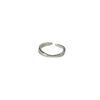 Su Chuang S925 Sterling Silver Minimalist Open Ring for Women - Thin Band, Light Luxury Style, Index Finger.