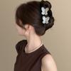 Headwear Butterfly Hair Claw Rhinestone Large Shark Clip Fashion Acetate Hair Crab Clip  Streetwear