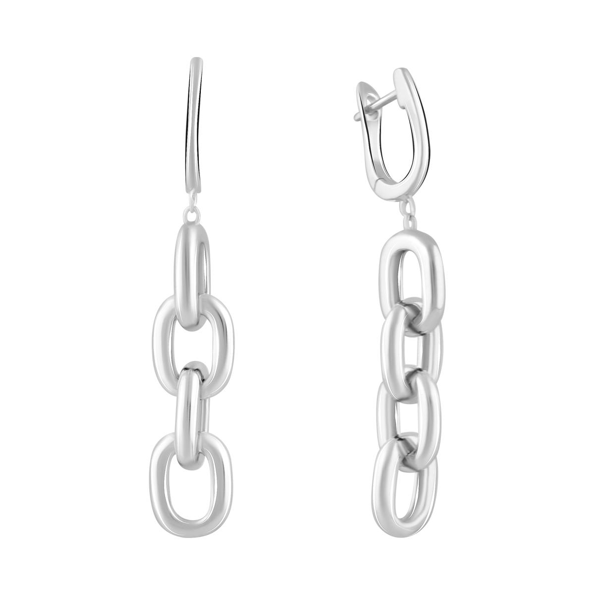 

Срібні сережки-підвіски (2102380)