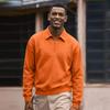 Herren Casual Sweatshirt mit halbem Reißverschluss, Langarm, Sportlicher Pullover