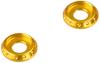 POSH FAITH Motorcycle Supplies NASA Washer Gold 2 Pieces M5