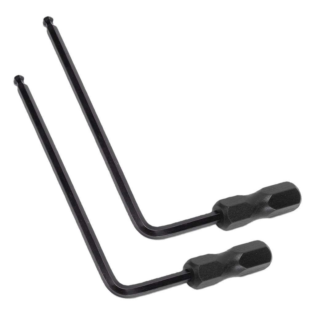 2PCS 5mm Truss Rod Wrench Neck Adjustment Hex Wrenches for Acoustic Electric Guitar Bass Black
