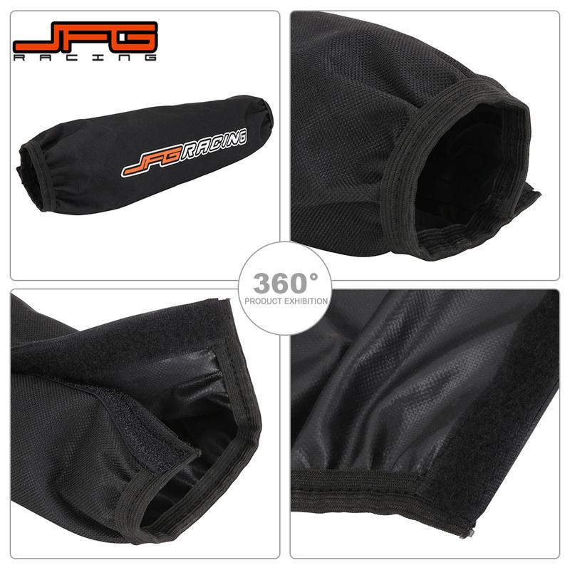 Motorcycle 270mm 350mm Rear Fork Shock Absorber Cover Protector Guard Suspension Cover Wrap Set For ATV Quad Dirt Bike Motocross