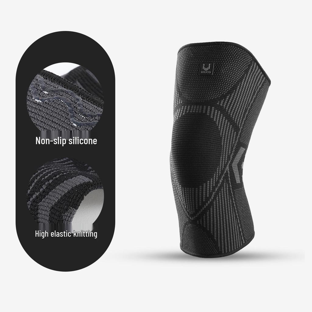 Vilico Unisex Summer Sports Knee Pads - High Elasticity, Breathable, Comfortable, Shock-Absorbing, Anti-Slip Protective Gear