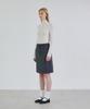 STEP AROUND Wool Blended Mid Skirt (Gray)
