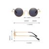 Retro Round Frame Sunglasses Women Men Metal Punk Sun Glasses Steampunk Vintage Goggles Outdoor Driving Unisex UV400 Eyeglasses
