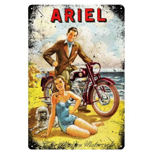1fVintage Motorcycle Advertisement Metal Poster Tin Sign 20x30cm 20x30cm（7.8x11.8inch）