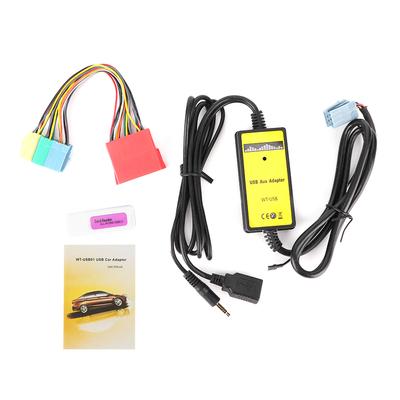 8pinový adaptér pro CD měnič 20Hz?20KHz MP3 USB audio AUX rozhraní do auta vhodné pro sedadlo