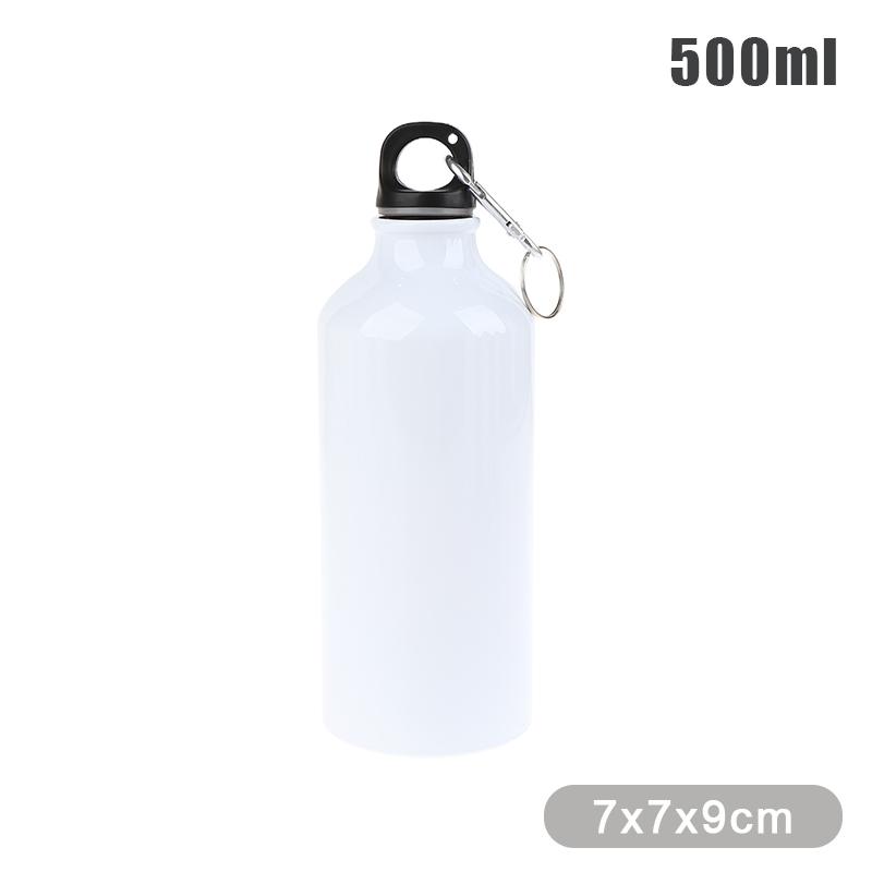 

1Pc Aluminum Outdoor Bike Sports Water Bottle Drinking Kettle Drinking Cup Leakproof Water Jug For Travel Running Camping 500ml белый