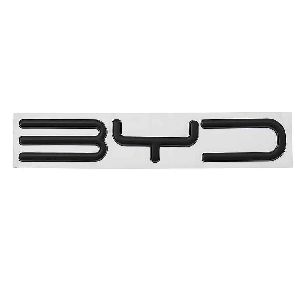 1 ks 3D kovové logo odznak s písmeny pro auto BYD Dekorace zadního kufru Nálepka Stylingové Auto Doplňky