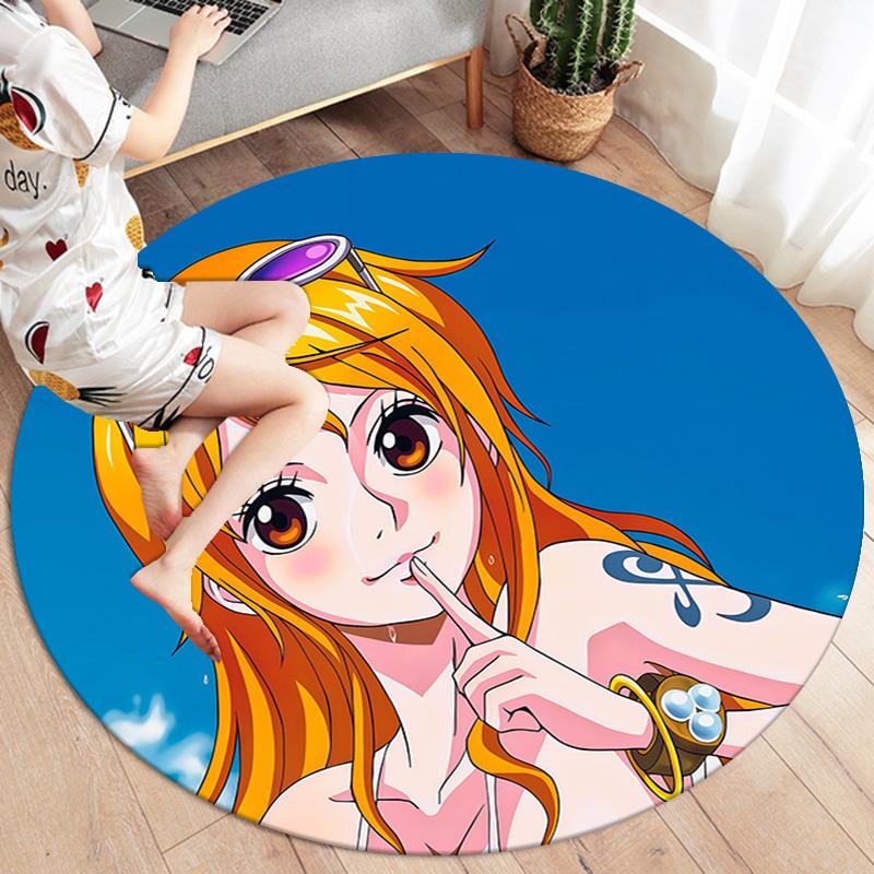 Nami Round Area Rug Carpet Rug For Living Room Bedroom Sofa Playroom Decor Nonslip Floor Mat