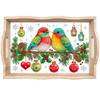 Food & Natural Diamond Painting Dining Plate with Handles Diamond Painting Dinner Plate Tray 30x20cm Home Decoration Gift
