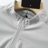 Men's High-Elastic Breathable Long Sleeve Half-Zip Fitness Top for Spring and Autumn