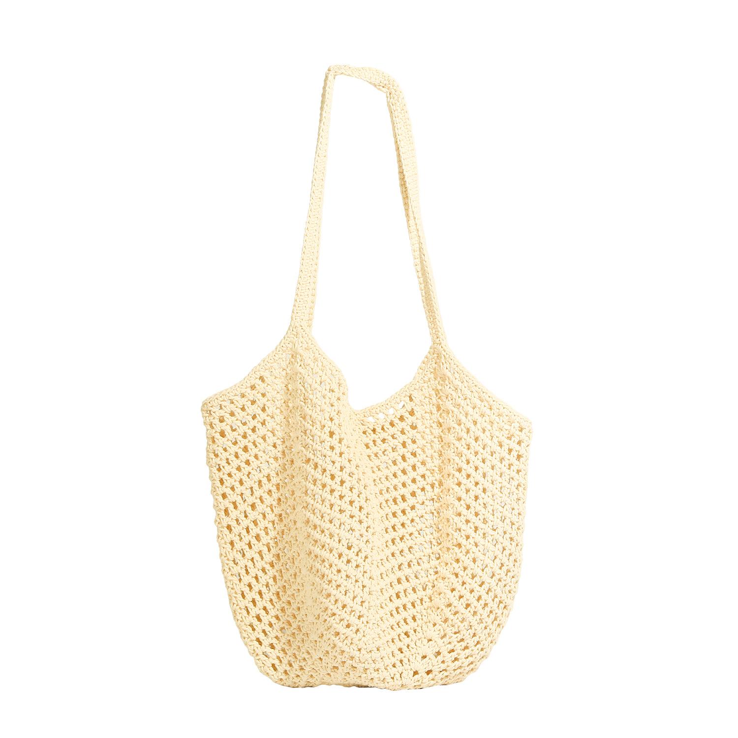 

Large Capacity Versatile Bag New Shoulder Bag Seaside Vacation Beach Bag белый