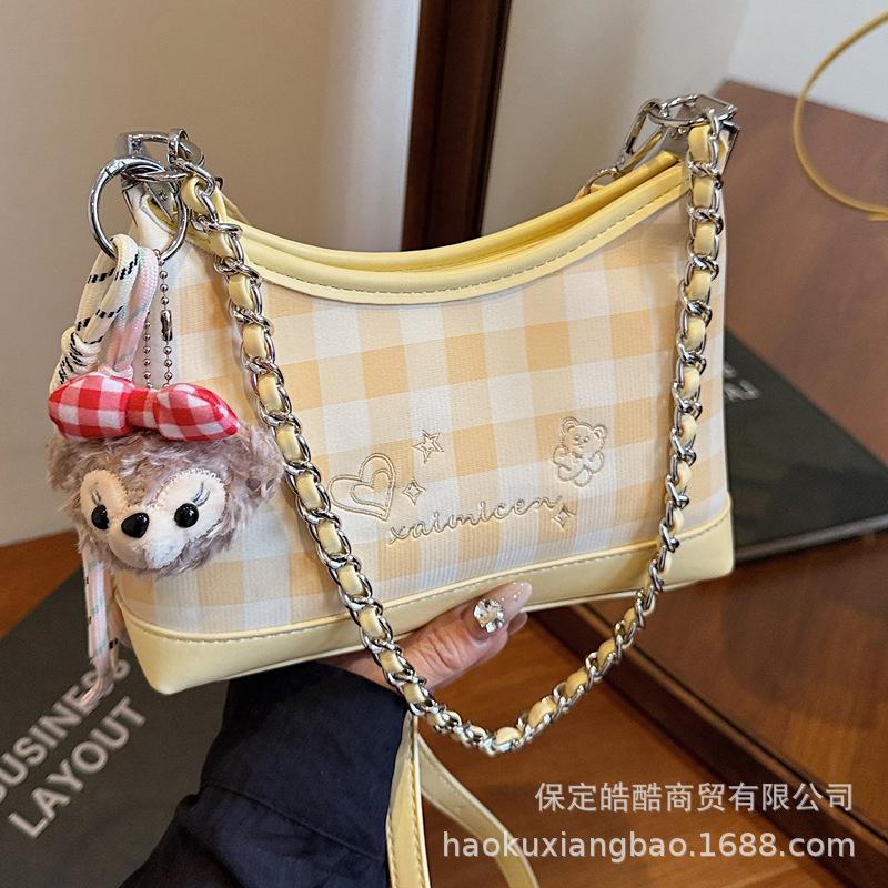 Premium foreign style small bag women's 2025 new summer versatile shoulder armpit bag commuter super fire bucket bag